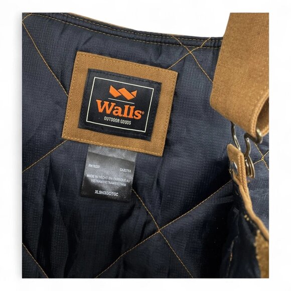 Walls Insulated Canvas Men’s Overalls Bib Utility Work Carpenter Size XL 46 x 28 - Picture 6 of 9